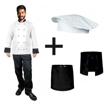 Uniform kucharza/szefa kuchni pełny roz. 3XL
